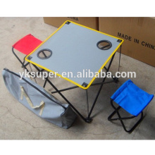 Silla plegable plegable y juego de mesa para camping al aire libre